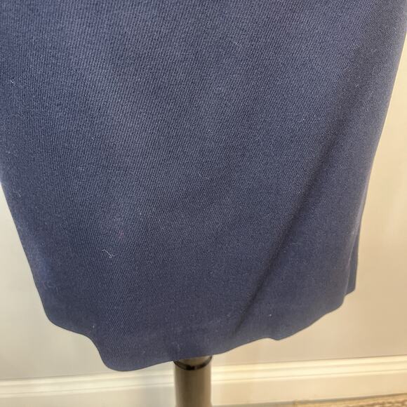 Vintage Hunt Club Skirt Plus size 18 Navy Blue Wool Straight Pencil Knee Y2K - Picture 4 of 9